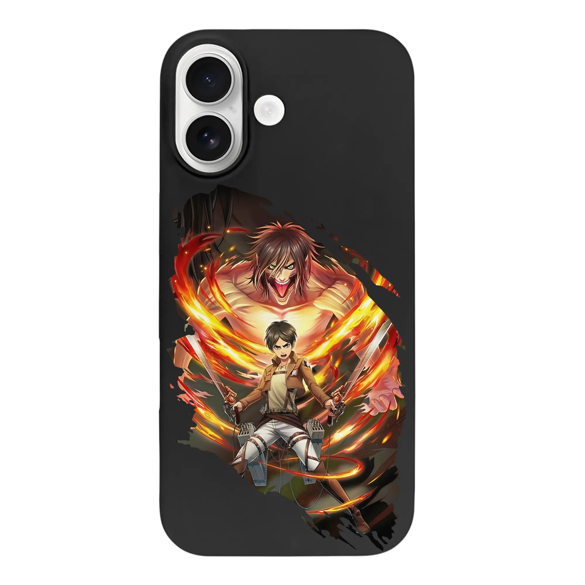 進撃の巨人 グッズ エレン・イェーガー - iPhone 17 シリーズ シリコンケース 薄型 耐衝撃 指紋防止 ソフトタッチカバー 精密フィット 傷防止 保護ケース iPhone 17/17 Air/17 Pro/17 Pro Max 対応